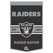 Winning Streak Sports Raiders 24" x 38" Wool Banner Raider Nation