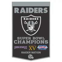 Winning Streak Sports Raiders 24" x 38" Wool Banner Celebration