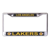 Wincraft Lakers Chrome Carbon License Plate Frame