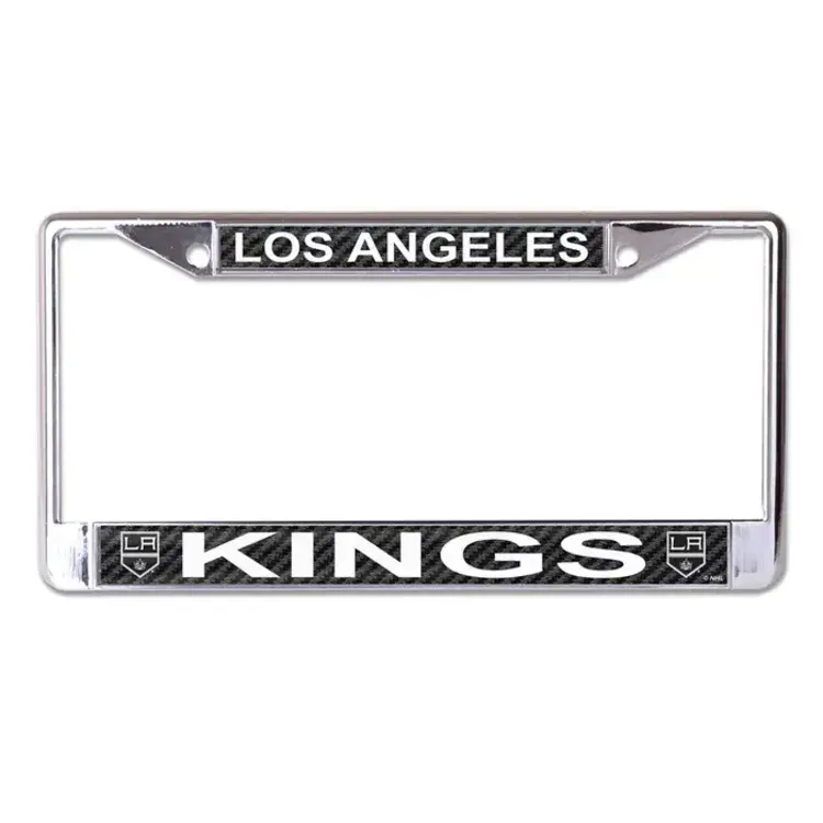 Wincraft LA Kings Chrome Carbon License Plate Frame