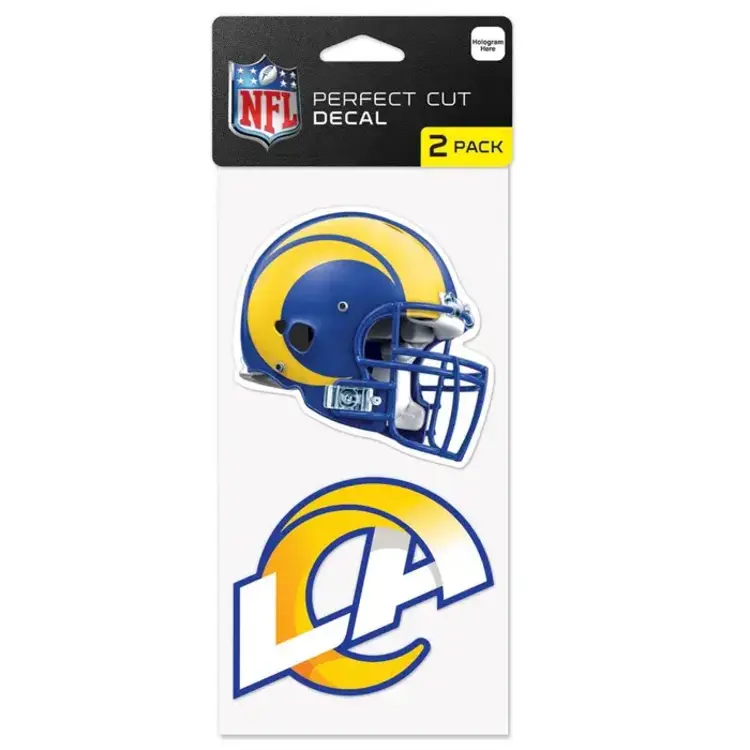 Wincraft LA Rams 4" x 8" 2 Pack Perfect Cut Decal