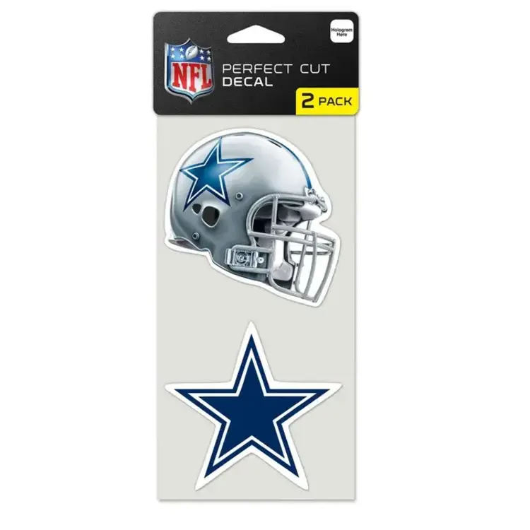 Wincraft Dallas Cowboys 4" x 8" 2 Pack Perfect Cut Decal