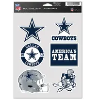 Wincraft 6 Fan Pack Decals NFL Dallas Cowboys
