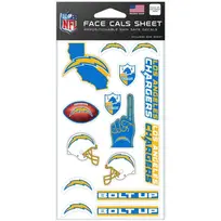 Wincraft Chargers 4"x7" 15 Face Cals Sheet