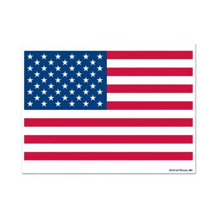 Wincraft Small Decal 4" x 2" USA Flag
