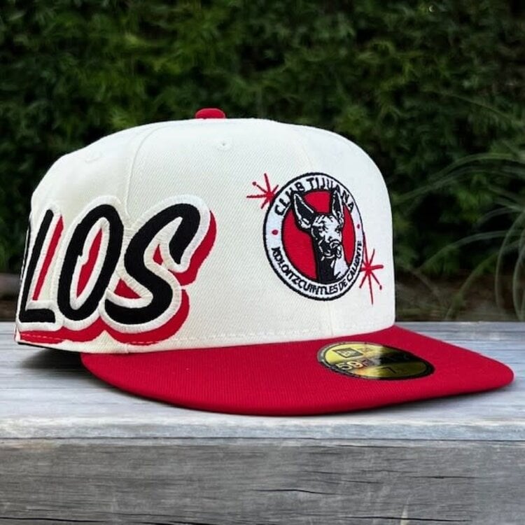 New Era LMX Xolos de Tijuana Ivory/Red Side Script