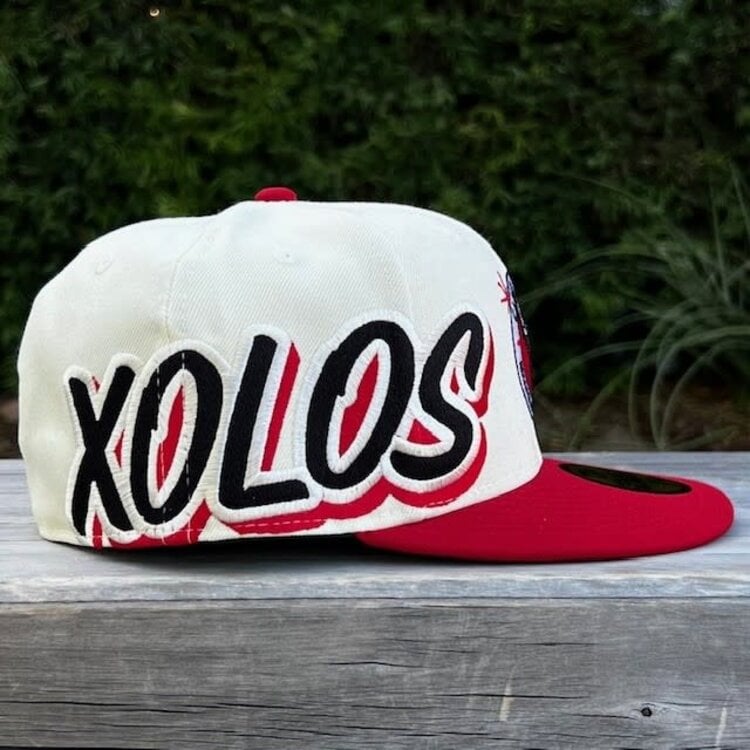 New Era LMX Xolos de Tijuana Ivory/Red Side Script