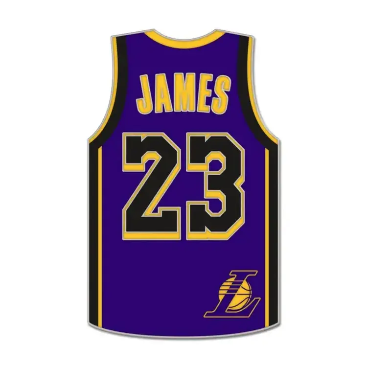 Wincraft NBA L.A. Lakers LeBron James Purple Jersey Pin