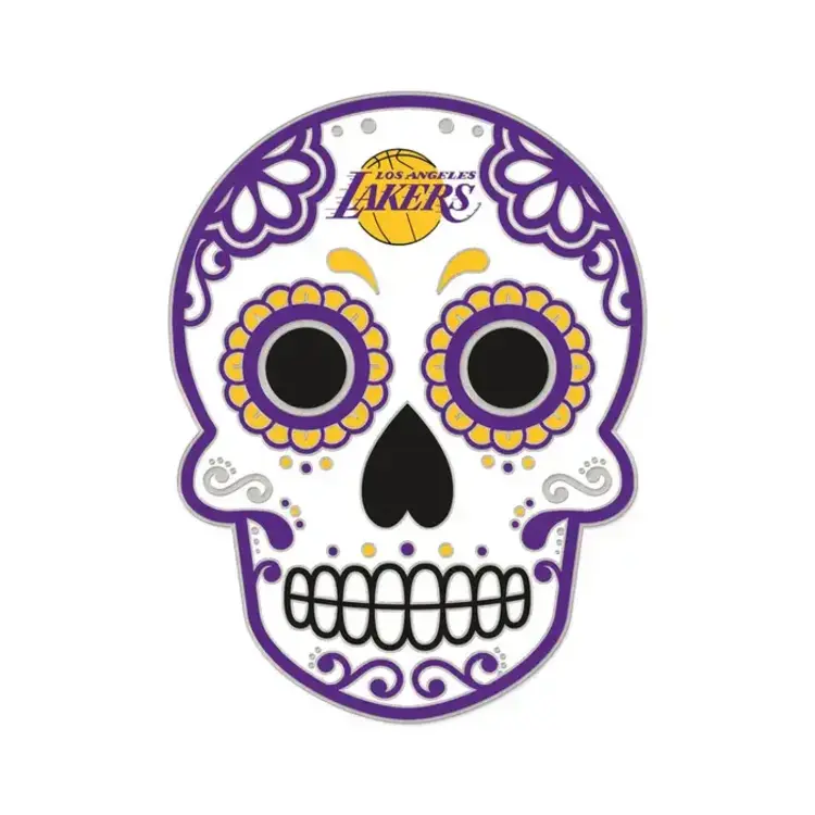 Wincraft NBA L.A. Lakers White Sugar Skull Pin