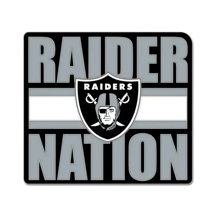 Wincraft Team Slogan Pin - Raiders "Raider Nation"