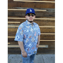 Reyn Spooner LA Dodgers Reyn Spooner Americana Blue Button-Up