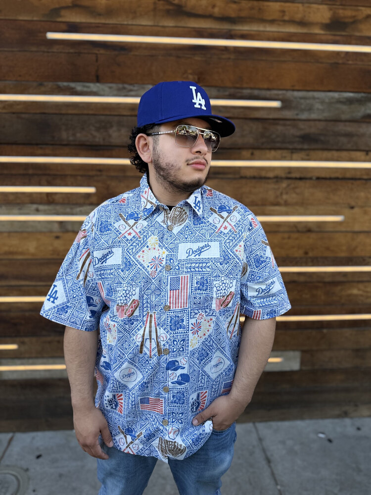 Reyn Spooner LA Dodgers Reyn Spooner Americana Blue Button-Up