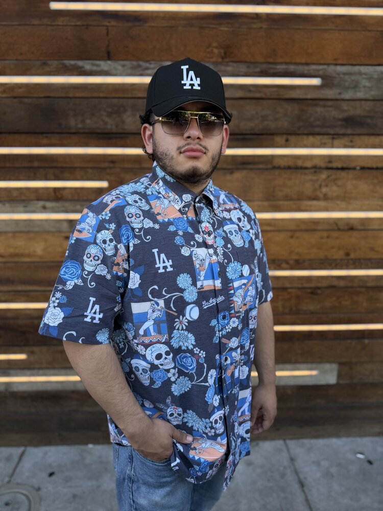 Reyn Spooner LA Dodgers Reyn Spooner Dia de los Muertos Button-Up