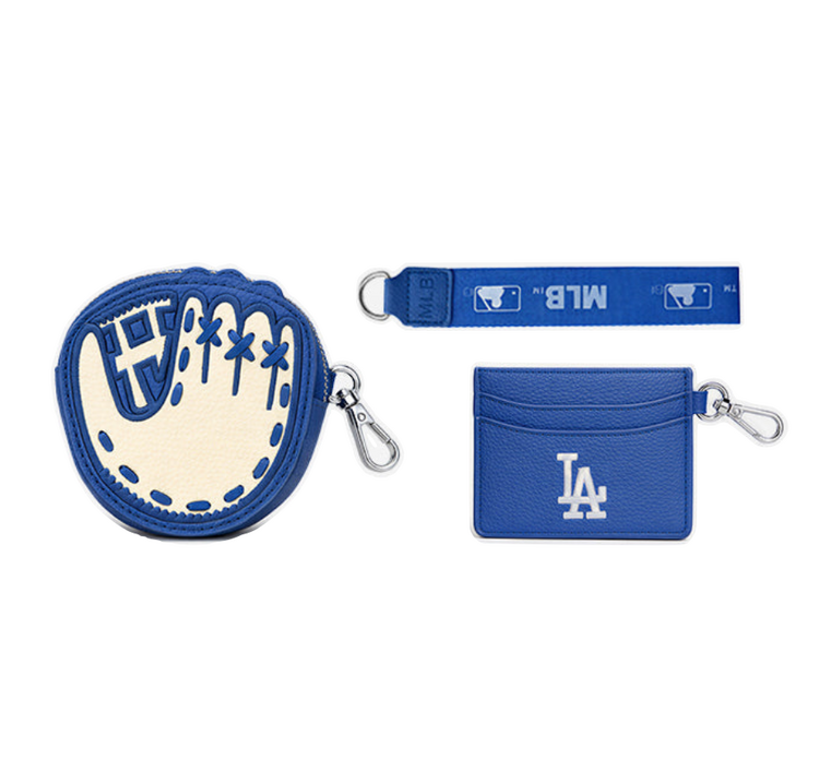 Catcher's Mitt Wristlet Set - LA Dodgers Blue