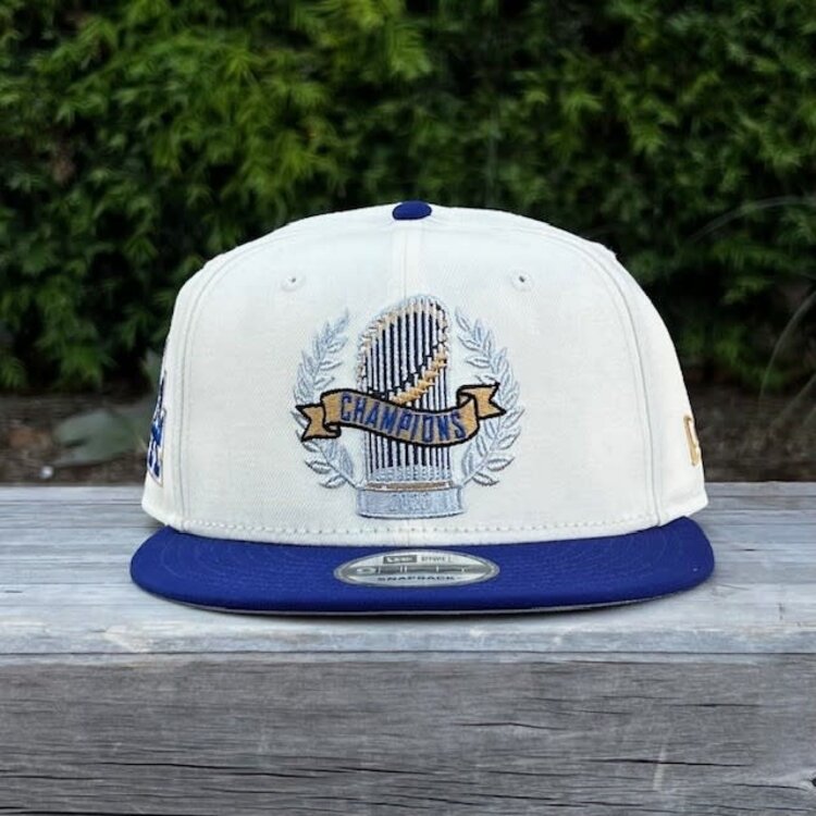 New Era LA Dodgers 2025 World Series Champs Parade Ivory/Royal 950 Snapback