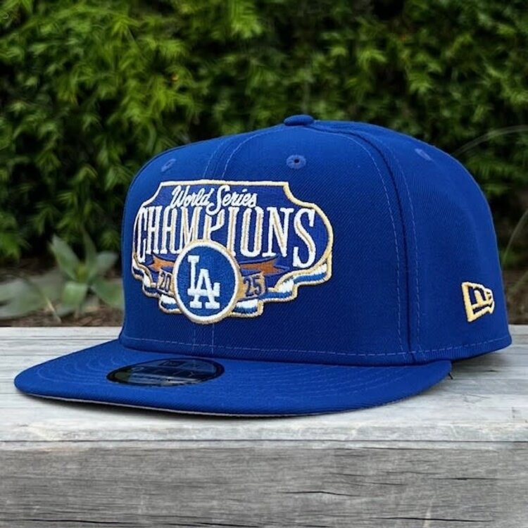 New Era LA Dodgers Royal 2025 World Series Champs Locker Room Snapback