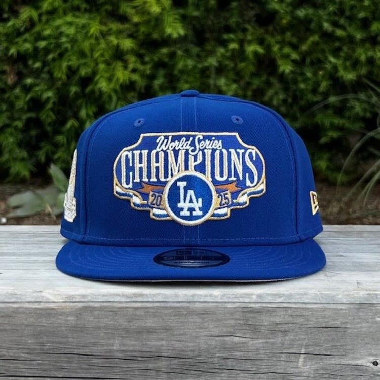 New Era LA Dodgers Royal 2025 World Series Champs Locker Room Snapback