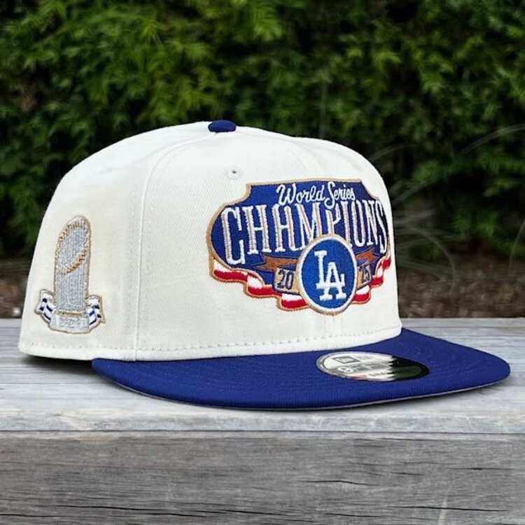 New Era LA Ivory/Royal 2025 World Series Champs Locker Room 950 Snapback