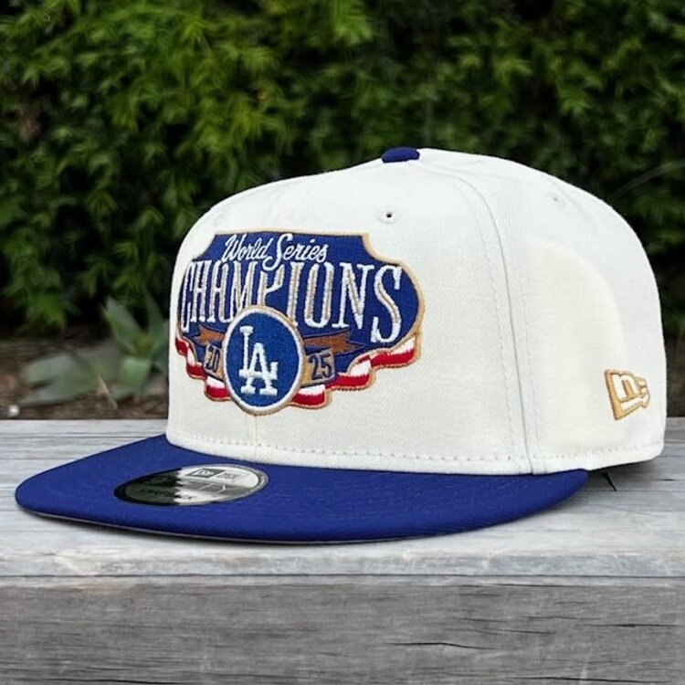 New Era LA Ivory/Royal 2025 World Series Champs Locker Room 950 Snapback