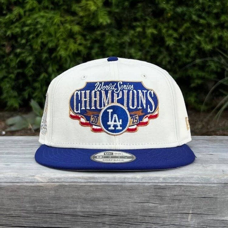 New Era LA Ivory/Royal 2025 World Series Champs Locker Room 950 Snapback