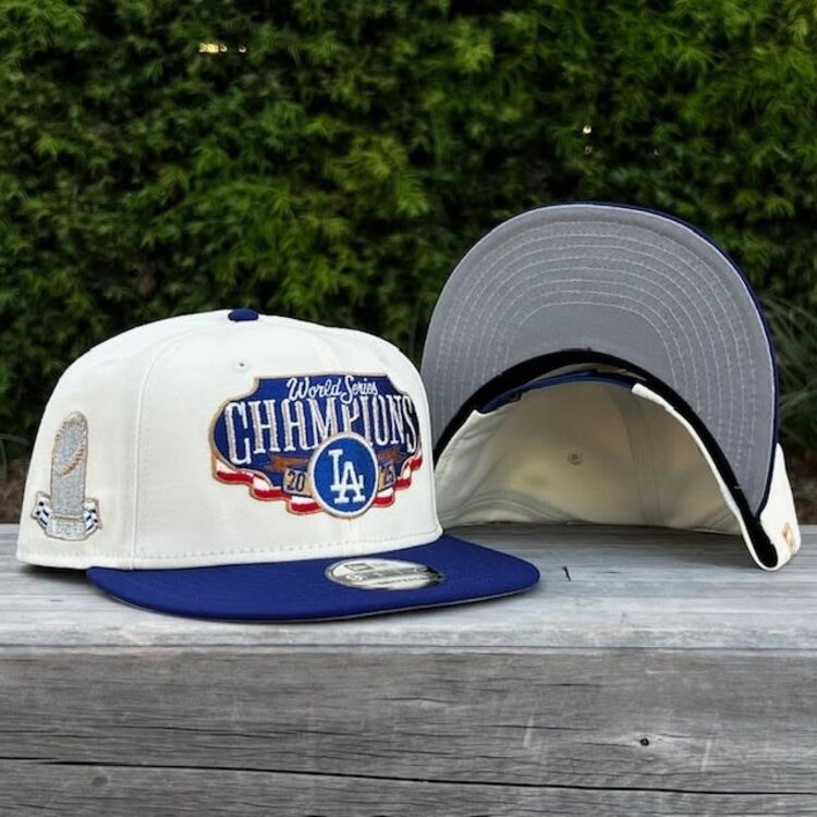New Era LA Ivory/Royal 2025 World Series Champs Locker Room 950 Snapback