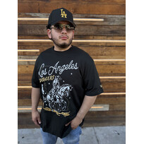 New Era LA Dodgers NE Men's Black Rodeo Tee