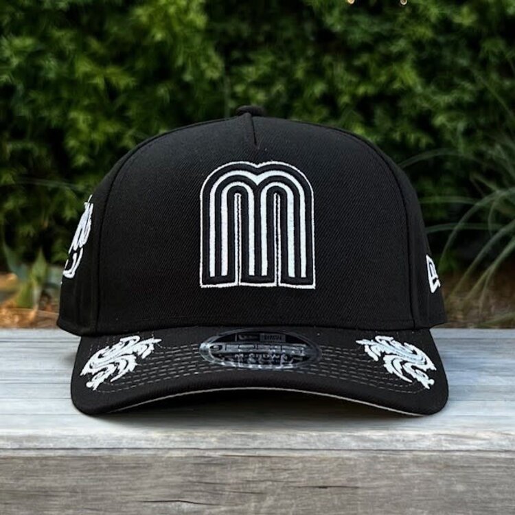 New Era Mexico Black White Damask SP 940AF M-Crown