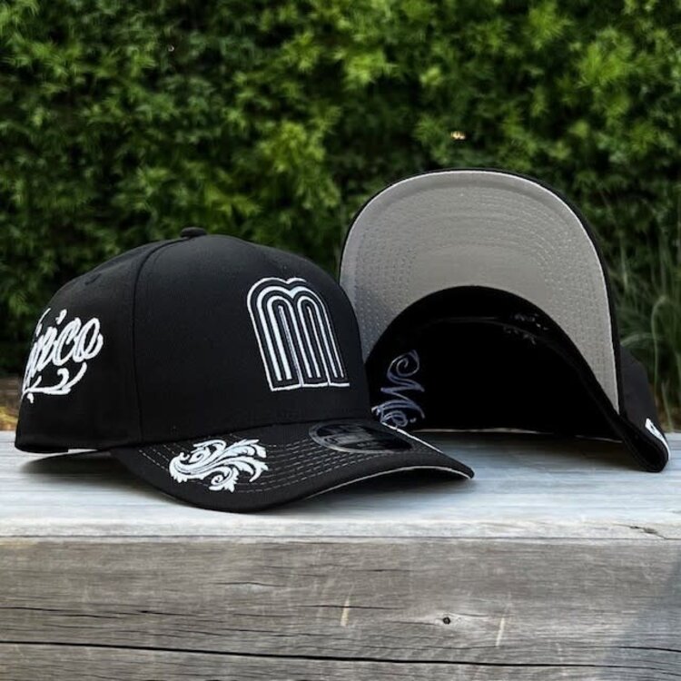 New Era Mexico Black White Damask SP 940AF M-Crown