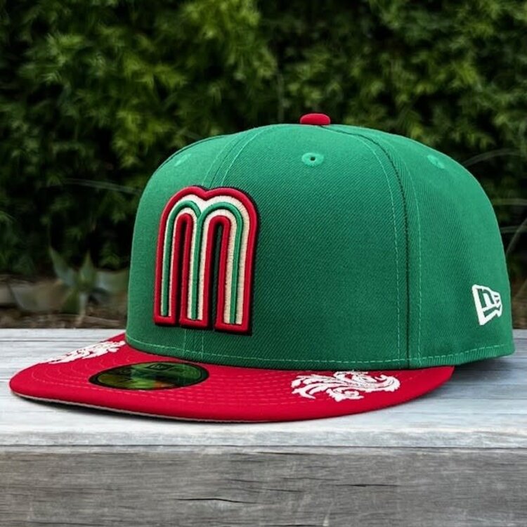 New Era Mexico Green/Red Damask Wordmark