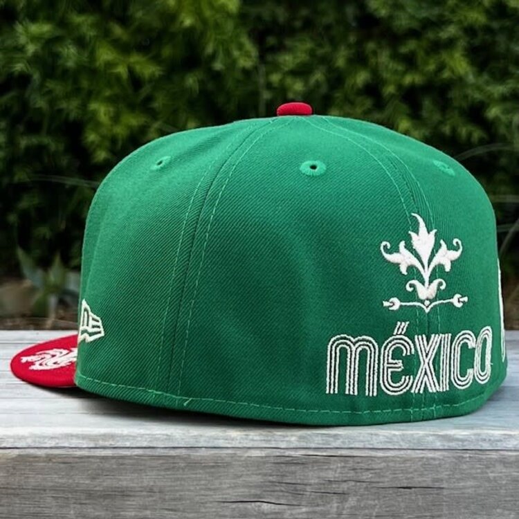New Era Mexico Green/Red Damask Wordmark