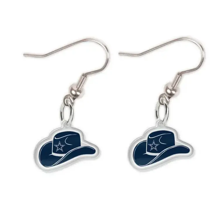 Wincraft Dallas Cowboys Dangling J Hook Hat Earrings