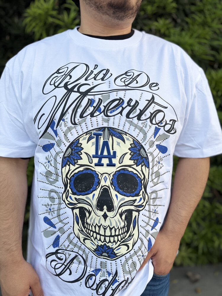 Pro Standard LA Dodgers White Eternal Skull Tee