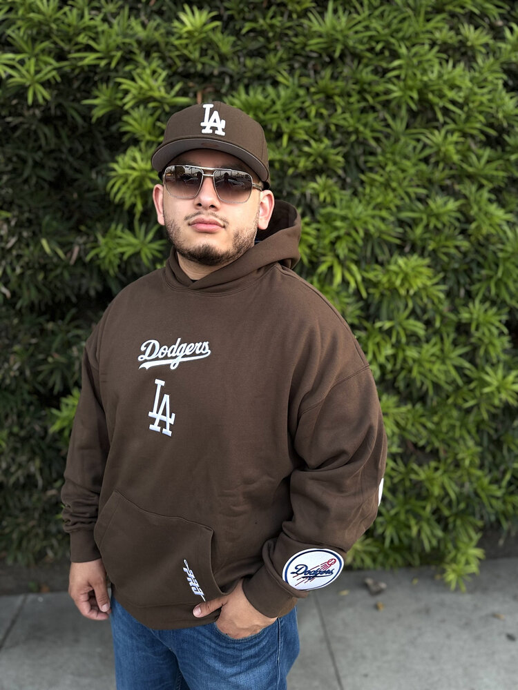 Pro Standard LA Dodgers Brown Wingspan Hoodie
