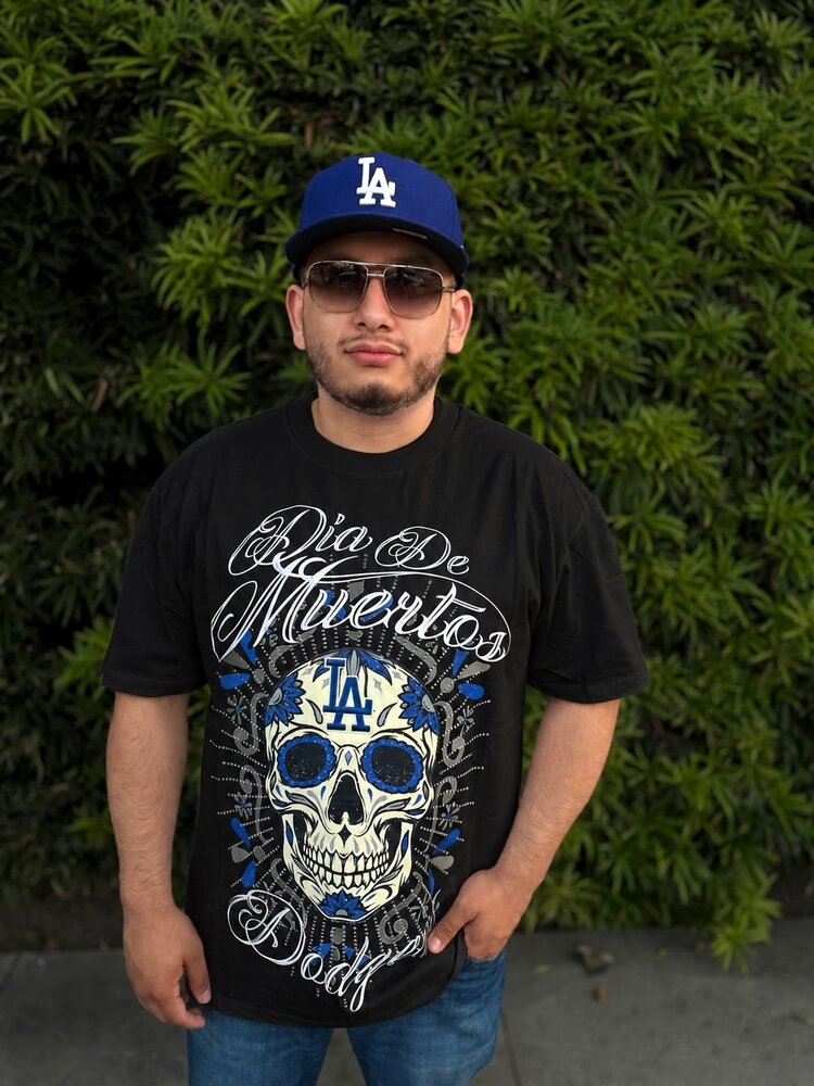 Pro Standard LA Dodgers Black Eternal Skull Tee