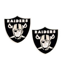 Wincraft Raiders Shield Logo Stud Earrings