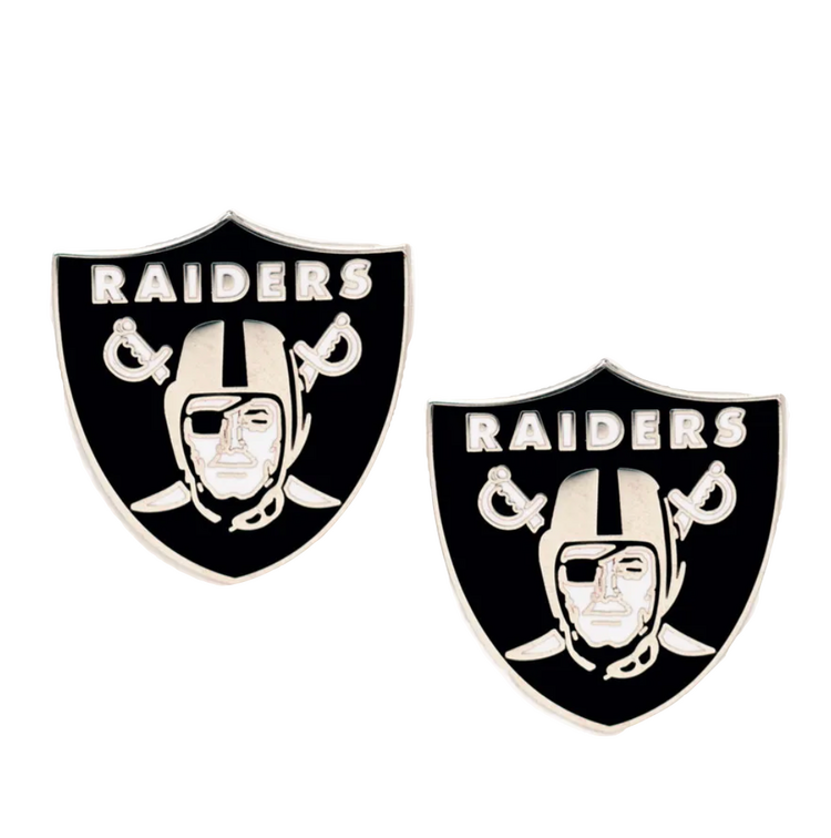 Wincraft Raiders Shield Logo Stud Earrings