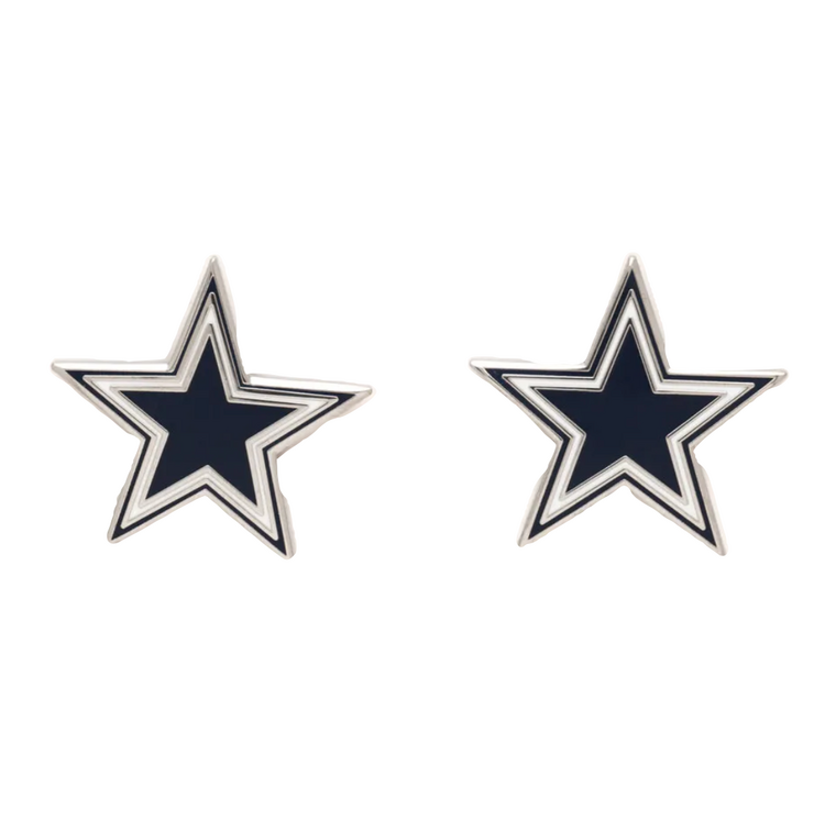 Wincraft Cowboys Logo Stud Post Earrings