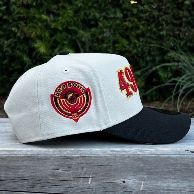 New Era 49ers Stone/Black Retro 1996 Pro Bowl 940 A-Frame