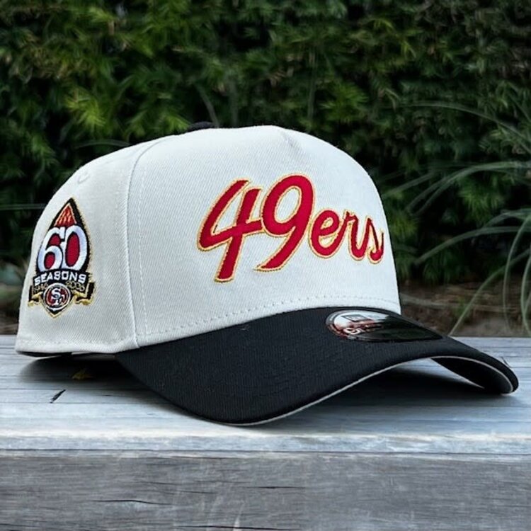 New Era 49ers Stone/Black Script 60 Seasons 940 A-Frame