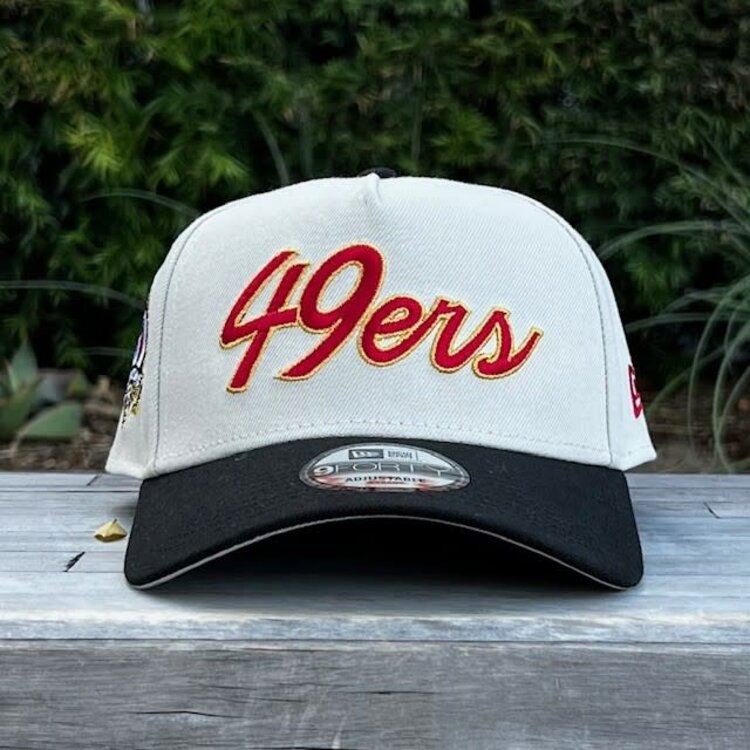New Era 49ers Stone/Black Script 60 Seasons 940 A-Frame