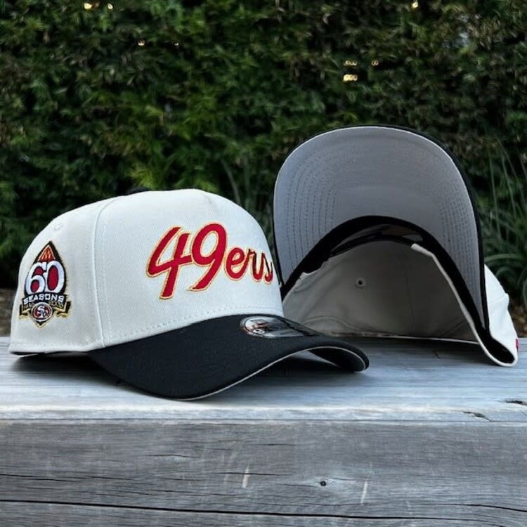 New Era 49ers Stone/Black Script 60 Seasons 940 A-Frame