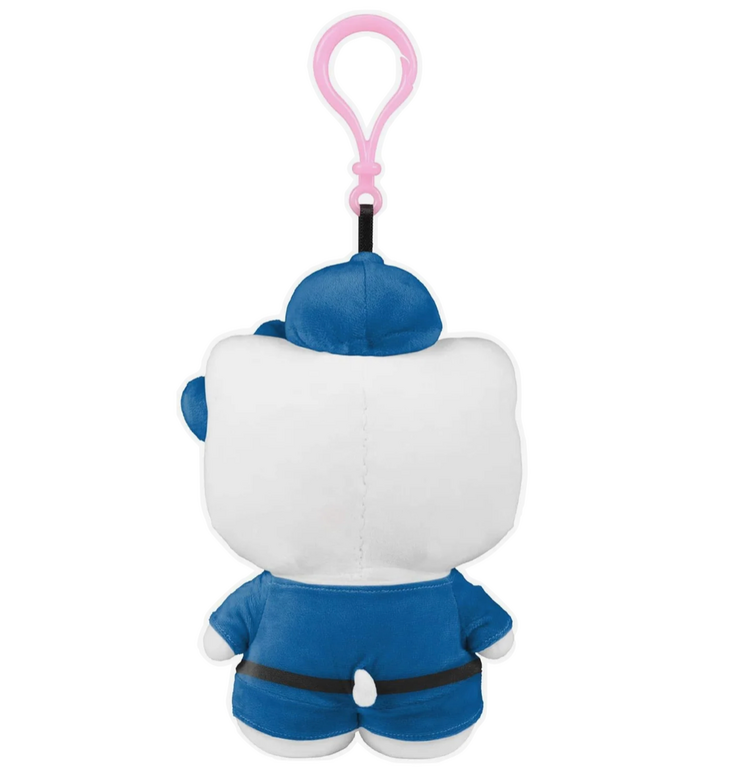 FOCO LA Dodgers x Hello Kitty 4" 2025 World Series Plush Bag Clip Keychain