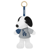 FOCO LA Dodgers x Snoopy USA Flag 6" Plush Jersey Backpack Clip Key Ring