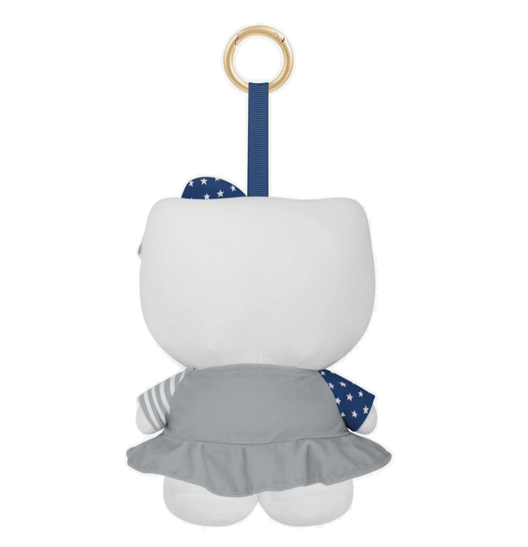 FOCO LA Dodgers x Hello Kitty USA Americana Flag 6" Plush Backpack Clip Key Ring