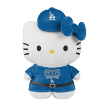 FOCO LA Dodgers x Hello Kitty 2025 Back To Back World Series Champions Team Color Plush Jersey