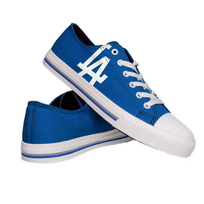 FOCO LA Dodgers Mens Low Top Big Logo Canvas Shoe