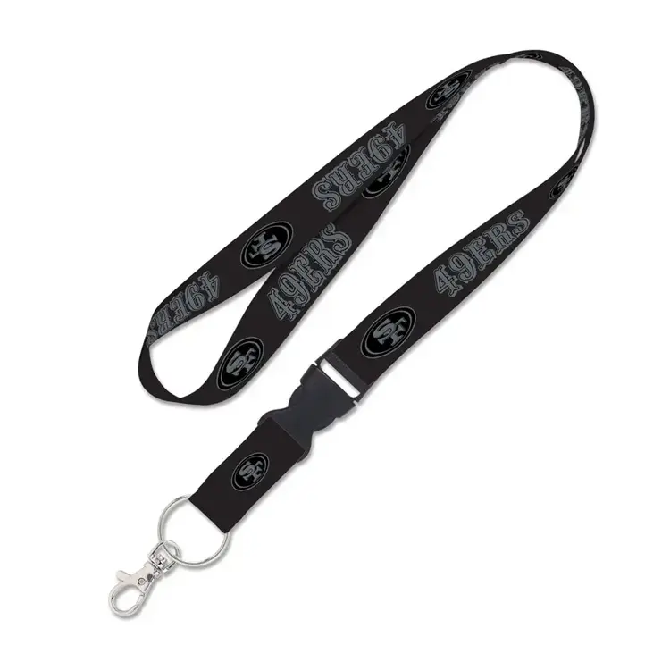 Wincraft 49ers Retro Blackout Lanyard