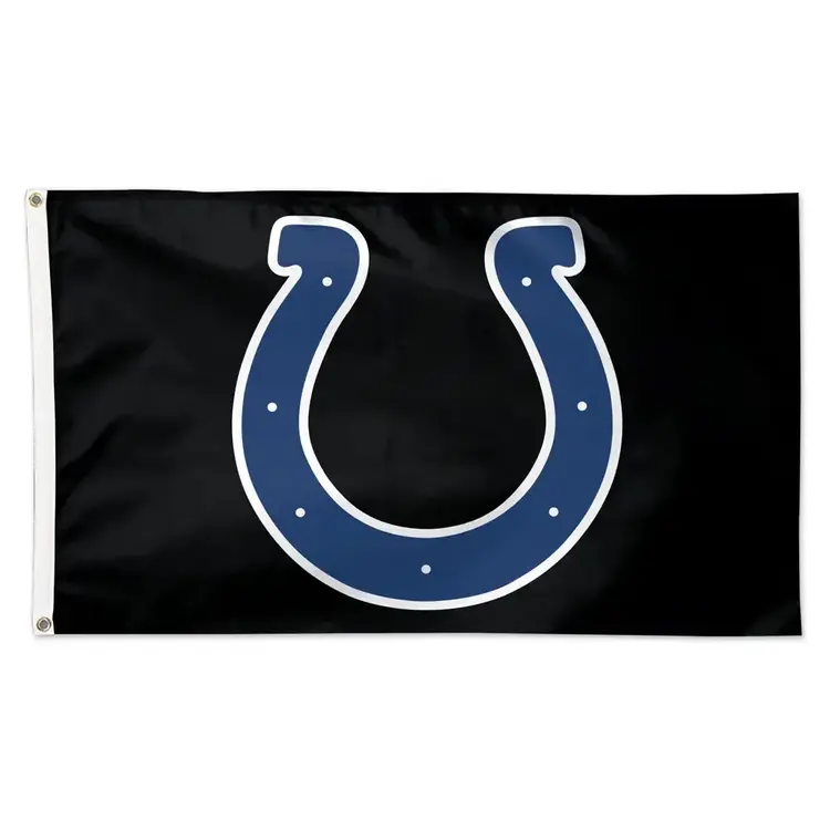 Wincraft NFL Colts Deluxe 3'x5' Flag Black