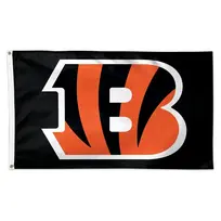 Wincraft NFL Bengals Deluxe 3'x5' Flag Black