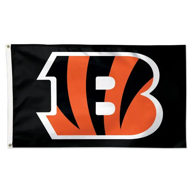 Wincraft NFL Bengals Deluxe 3'x5' Flag Black